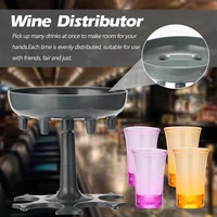 wholesale round shot liquids dispenser party bar games drinks beer 6 shot glass dispenser and holder