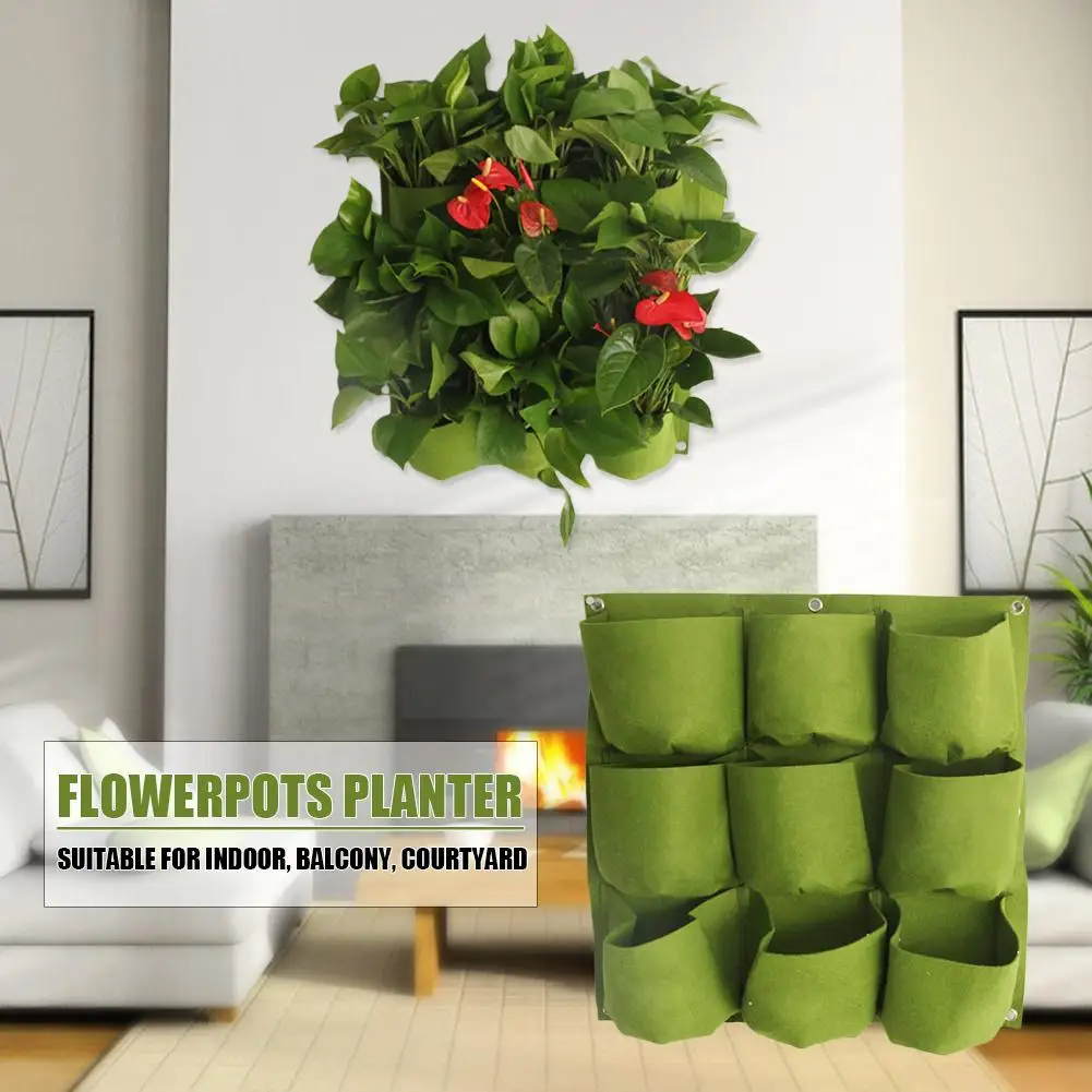 Горшок для растений большой емкости фетровый настенный садовый комнатный
