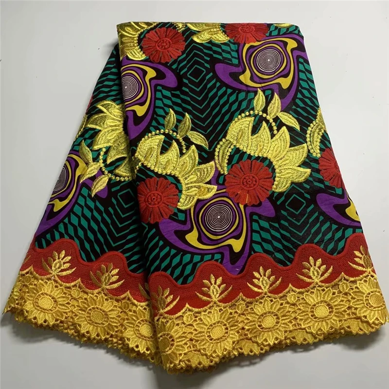 

NEW African 100%cotton lace fabric 2021 Swiss high quality lace fabric embroidered Swiss yarn lace fabric can make a skirt dress