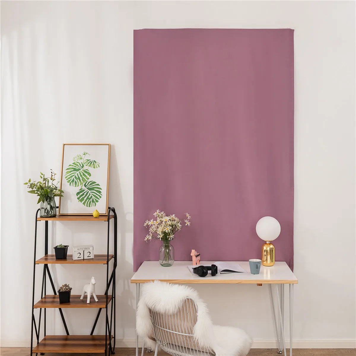 Kitchen Velcro Short Curtains Blackout Solid Curtain for Bathroom Living Room Bedroom Magic Sticks Drape Panel | Дом и сад