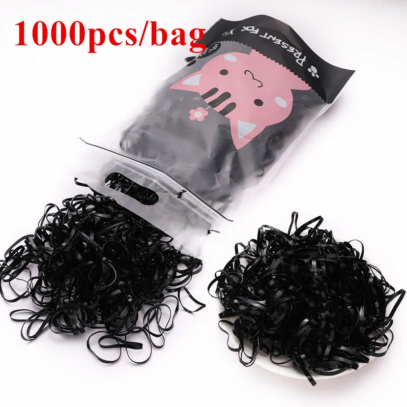 500/800/1000/2500 шт Одноразовые эластичные ленты для волос Детские аксессуары девочек