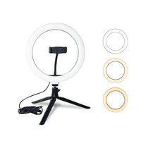 led camera selfie ring light studio photo video dimmable lamp tripod stand selfie camera phone youtube photography lighting