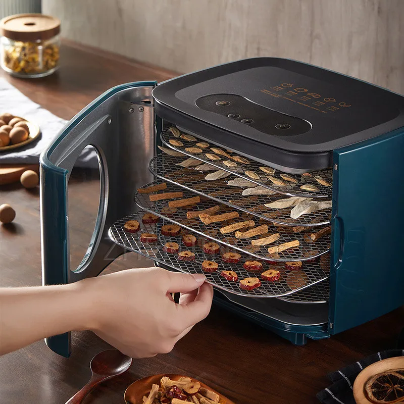 

5 Trays Food Dehydrator Fruit Vegetable Meat Medicinal Materials Drying Machine 10L Intelligent Electric Dryer Equipment 220V