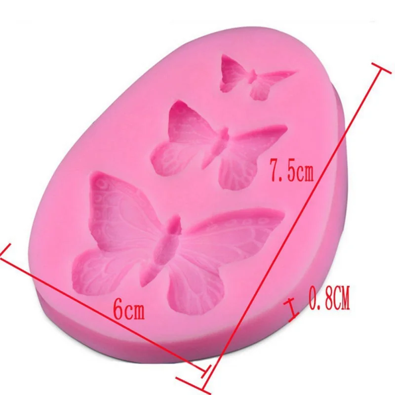 Уникальная силиконовая форма для торта в форме бабочки инструмент выпечки