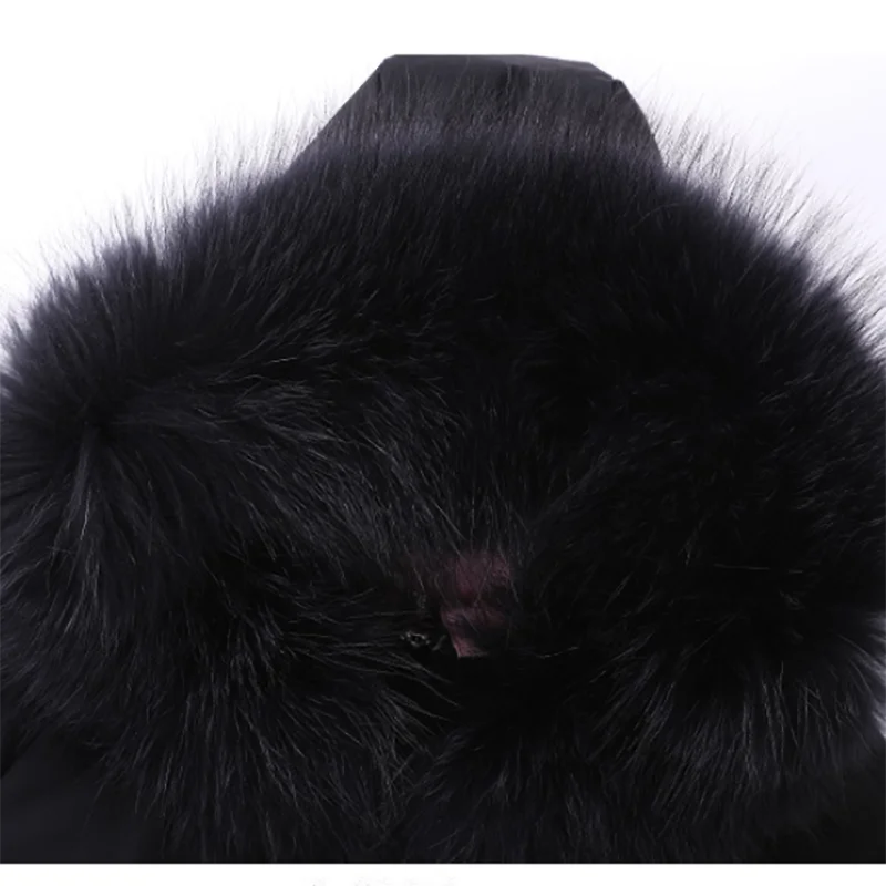 Женский пуховик с капюшоном длинная теплая парка на 2019 белом утином пуху