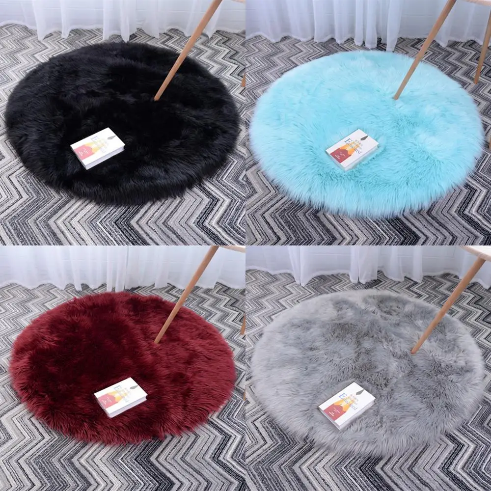

Super soft faux sheepskin carpet bedroom floor plush rug bedroom bedside carpet window decoration carpet children crawling rug