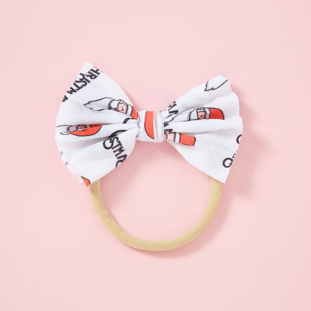 50 шт./лот фламинго/арбуз/клетка/цветочный принт бант из нейлона повязка на голову