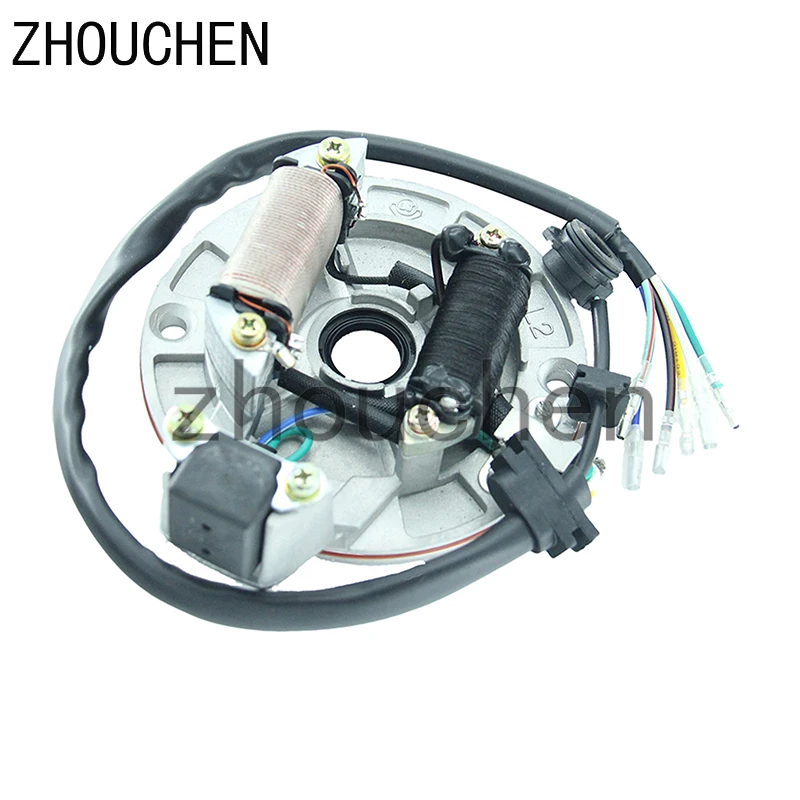 Off Road Motorbike Magneto Stator Coil High Quality Generator Magnet Motor Fit For Lifan 70cc-125cc Engines CQ-127-1 | Автомобили и