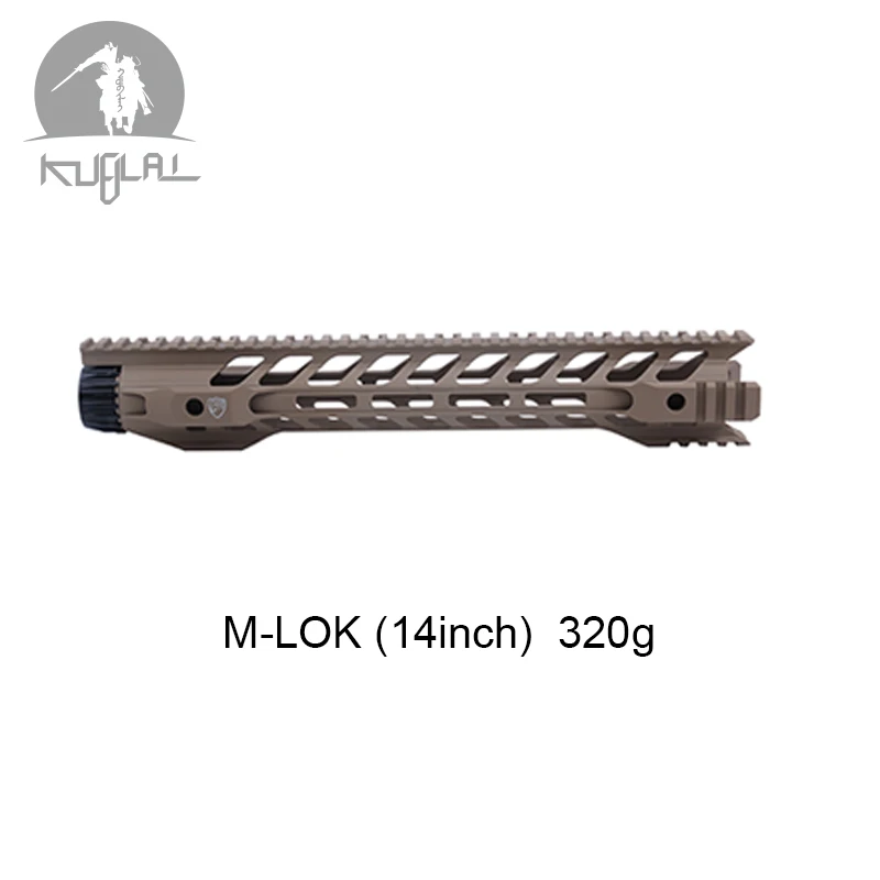 14 inch M-Lok Tan Охотничий Тактический страйкбольный гелевый бластер M4 Handguard 12 14 дюймов бесплатно поплавок Quad Rail Picatinny M-lok Keymod монтажные аксессуары - Цвет: 14 inch M-Lok Tan