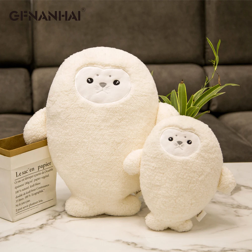 1 шт. 28/45 см милый жира уплотнения плюшевая игрушка прекрасная маленькая белая