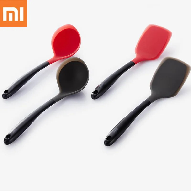 Оригинальная силиконовая ложка Xiaomi Kalar шпатель Смешанная нержавеющая сталь