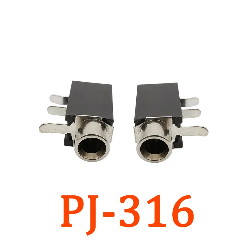 20/10/5/2 шт DIP-3 PJ316 печатного монтажа 3 Pin гнездовой разъем для наушников PJ-316 5 мм аудио