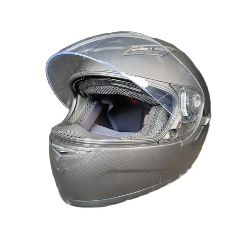 

Full Face Helmet Motorcycle Helmet Casco Moto Capacetes De Motociclista Double Lens Capacete Gloss Black S M L XL XXL 55 to 64cm