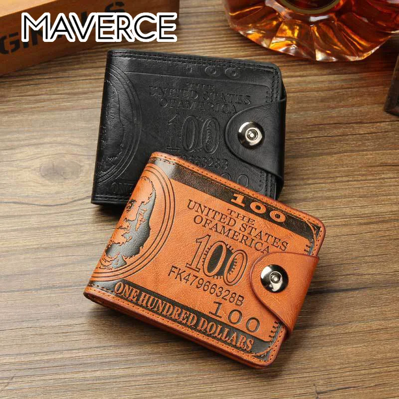 Мужской кошелек в стиле ретро из искусственной кожи по долларовой цене