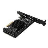 sata pci e adapter 2510 ports pci express x4 to sata 3 0 6gbps sata card rate expansion card controller for chia mining miner