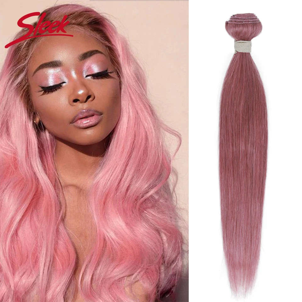Human Hair Bundles Sleek Natural Remy Silky Straight Human Hair For Black Bundles Deal Extension