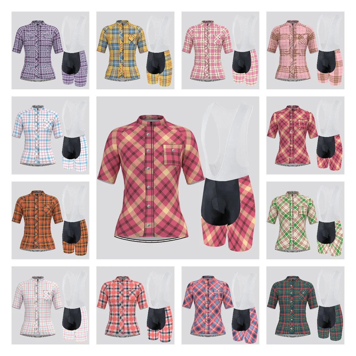 Женский трикотажный костюм для велоспорта розовый или красный комплект одежды в