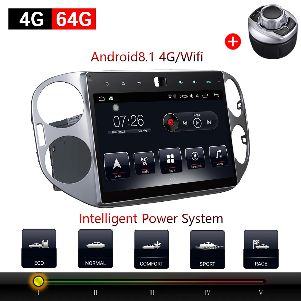 Фото Автомобильный мультимедийный плеер 2 Din Android 8 1 автомобильный DVD для Volkswagen Tiguan 2012