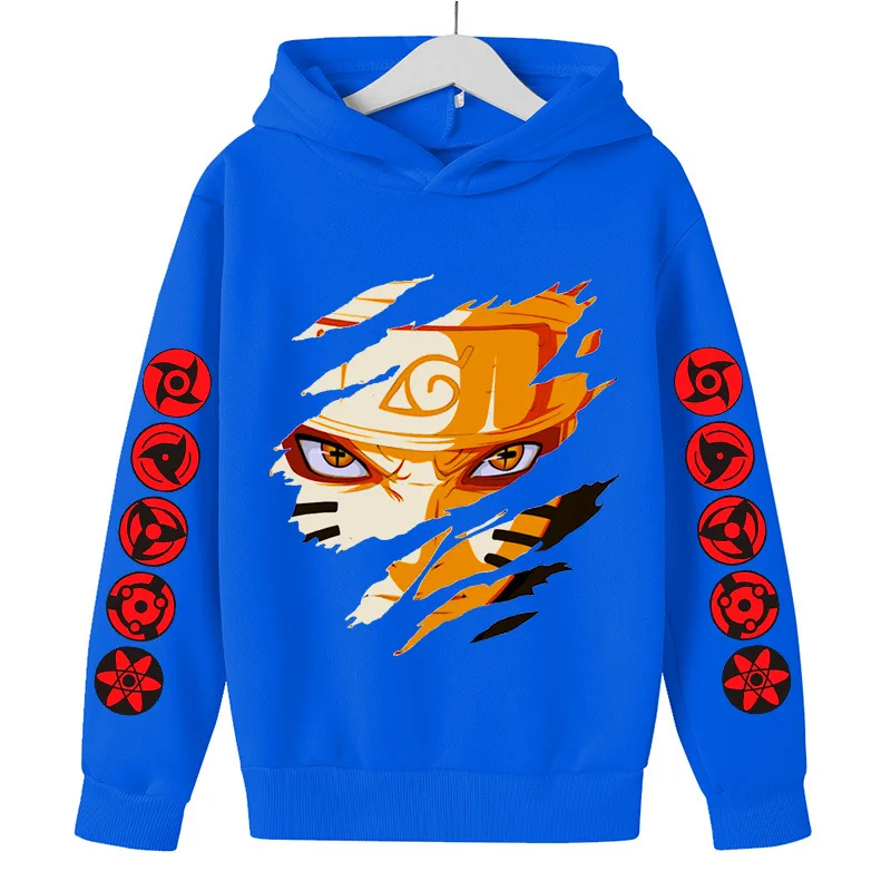 Autumn and winter men's women's Hoodie Narutos Anime Printed Sweater Long Sleeve Loose Sports Casual Wear | Мужская одежда