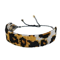zhongvi leopard print bracelet miyuki delica bracelets fashion boho handcraft jewelry pulsera crystal for women christmas gifts