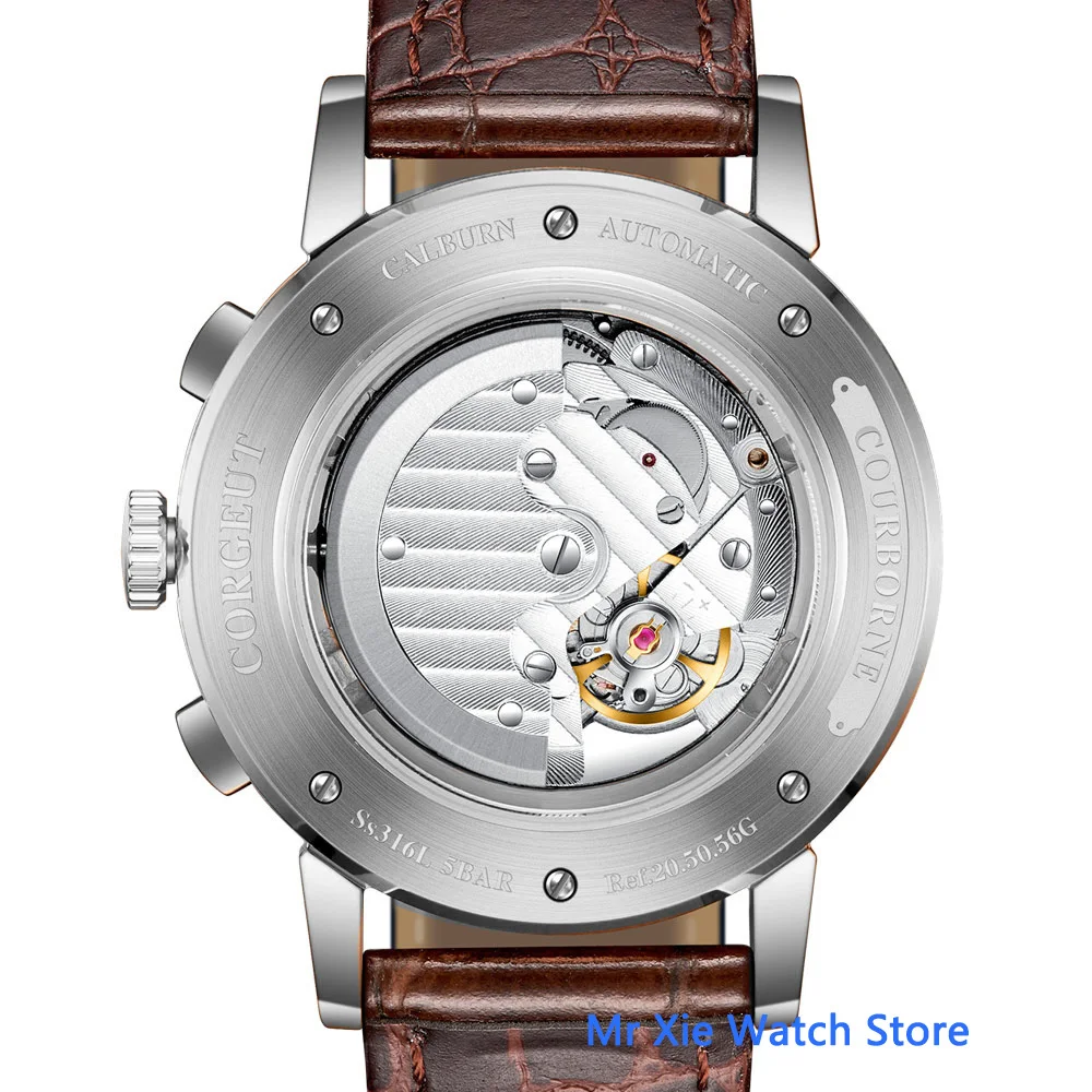 Часы мужские механические с циферблатом 42 мм автоматические