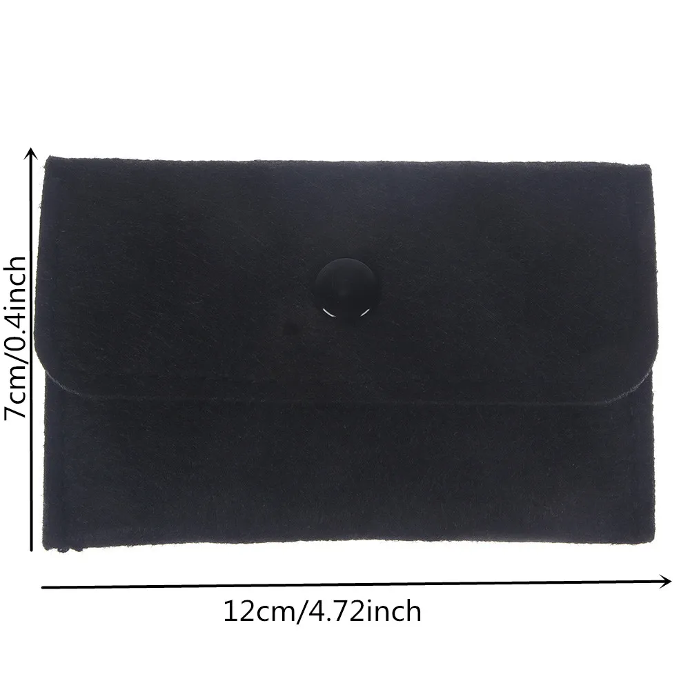 

Square Felt Coin Purse Thin Wallet Solid Color Small Money Bag Mini Wallet Women Men Change Purse Bag Business Card Holder