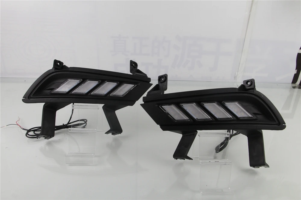 СВЕТОДИОДНЫЙ DRL Габаритные огни дневного света 12v abs колпак противотуманных фар с
