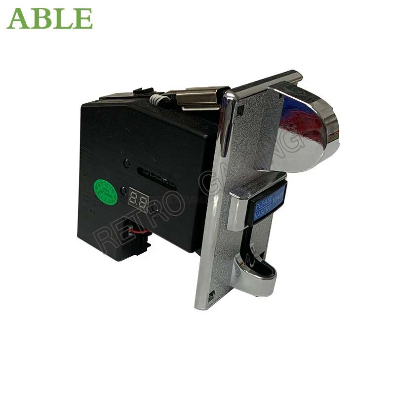 

Anti-phishing 616 Multi-Currency Coin Acceptor Plastic Plated Panel For Electronic Roll Down Vending Machine Arcade Machine