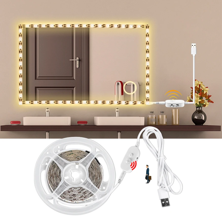 Водонепроницаемый Диммируемый косметический светильник для ванной спальни