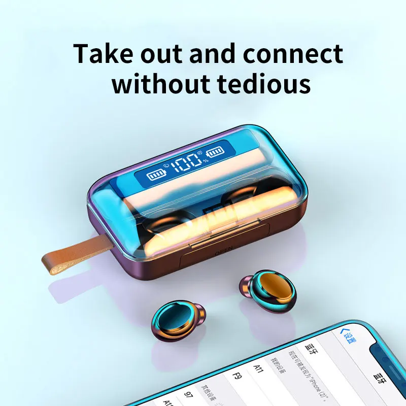 Беспроводные наушники CABLETIME Bluetooth V5.0 светодиодный дисплей спортивные для Huawei Mate30