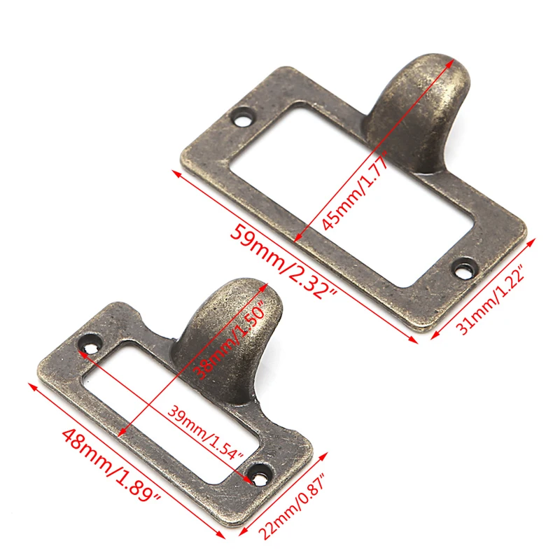 6x держатель для карточек этикеток античная латунная рамка выдвижного