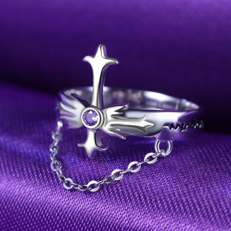 Аниме Fate/Grand заказ Жанна д 'Арк альтер костюм подарок S925 Серебряное кольцо