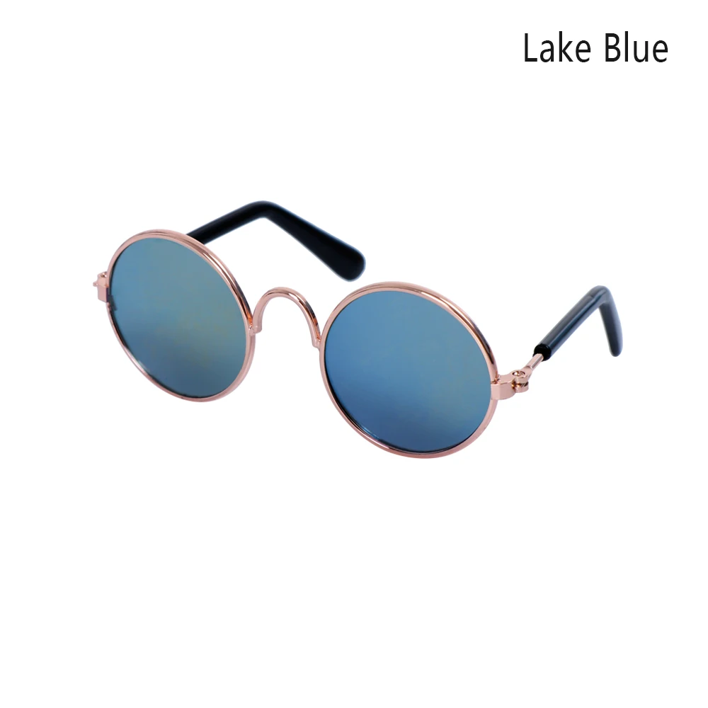 lake blue 1 шт. модные милые собака и кошка очки солнцезащитные очки ПЭТ защита глаз одеваются котенок уход фотографии реквизит аксессуары для домашних животных - Цвет: lake blue