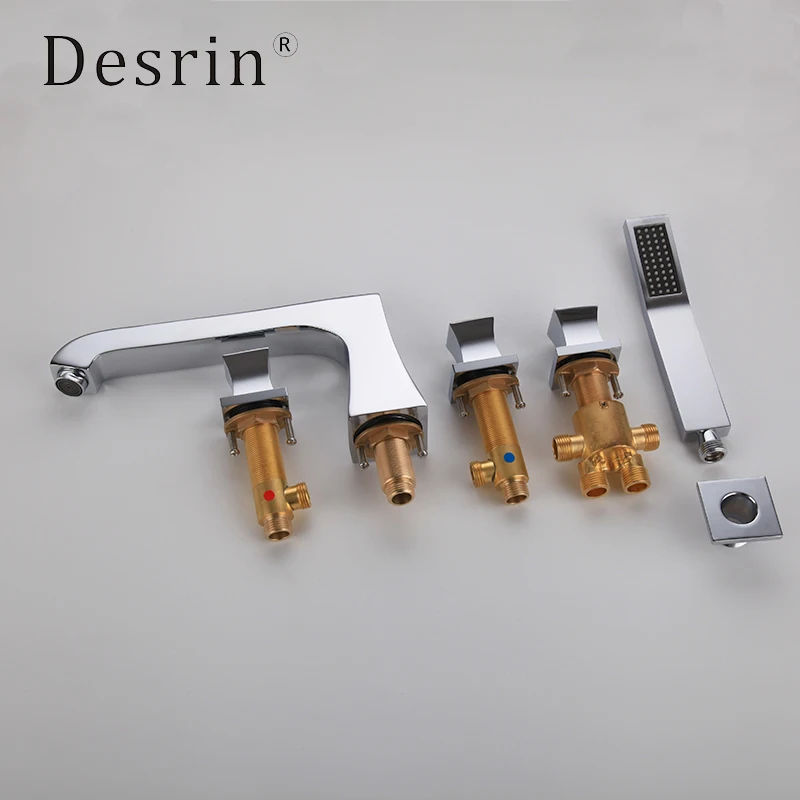 Завод прямой латунный раздельный смеситель для ванной комнаты кран со