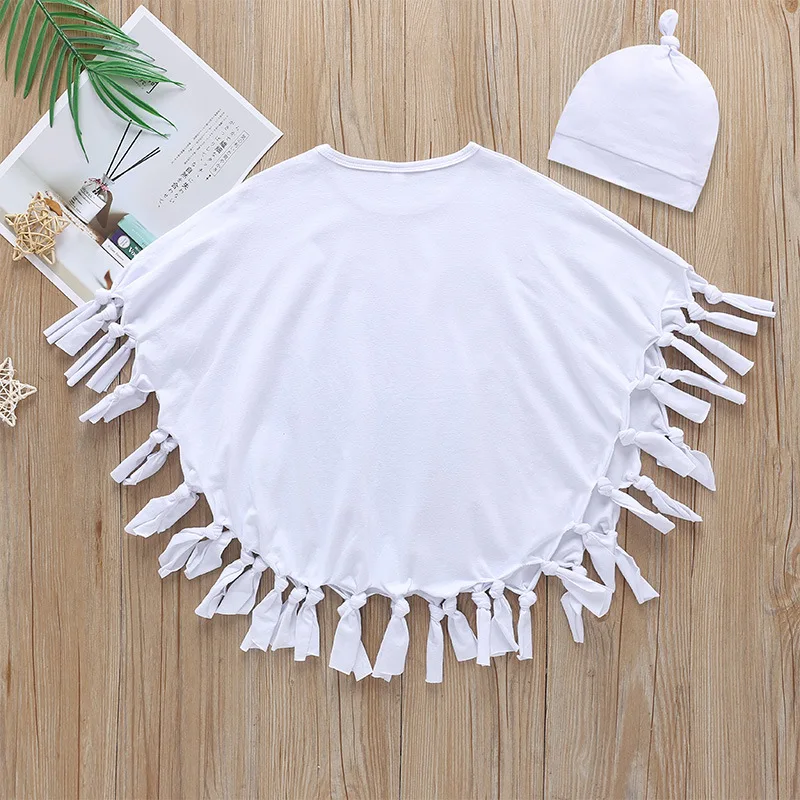 

Cossky Kids Halloween Cloak Cosplay Costume Boy Girl Bat Sleeves Cartoon Pumpkin Skull Printed Tops Masquerade Party Costume