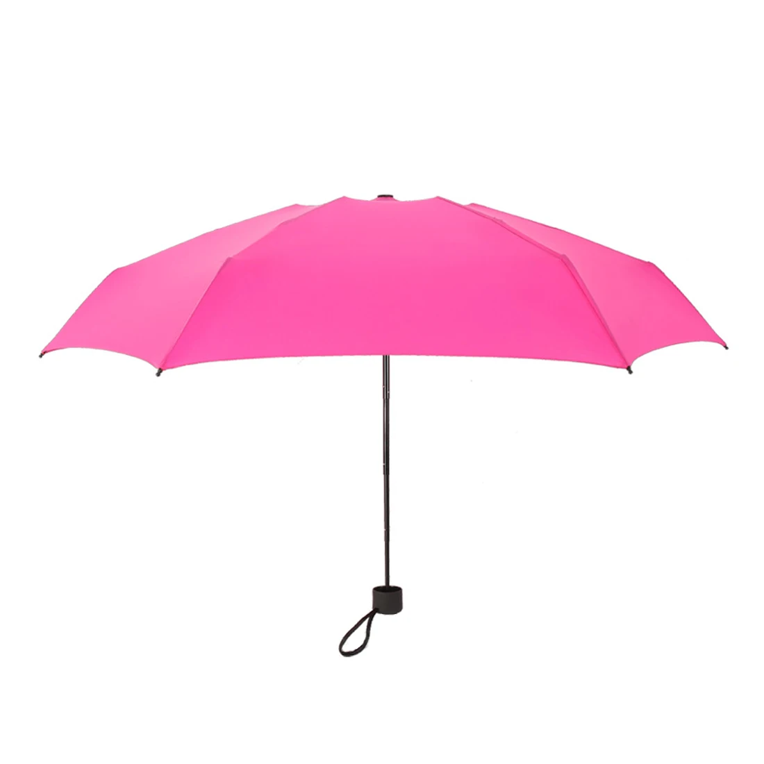 Pink Маленький модный складной зонт дождь женский подарок для мужчин Мини карманный зонтик для девочек анти-УФ водонепроницаемый портативный зонты для путешествий - Цвет: Pink