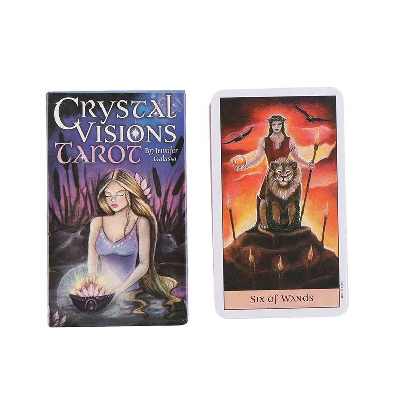 

78 Cards Deck Playing Card Board Crystal Visions Tarot Cards By Jennifer Galasso