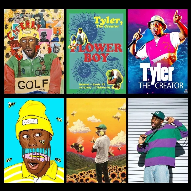 Плакаты и принты Тайлера Игора альбомы со звездами рэп музыки настенная живопись