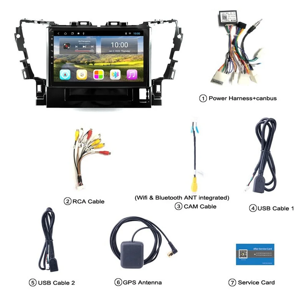 Android Car GPS Navigation 6G+128G Multimedia Player for TOYOTA Alphard 2015-2018 Radio Head Unit with Mirror Link Wifi 4G AHD | Автомобили