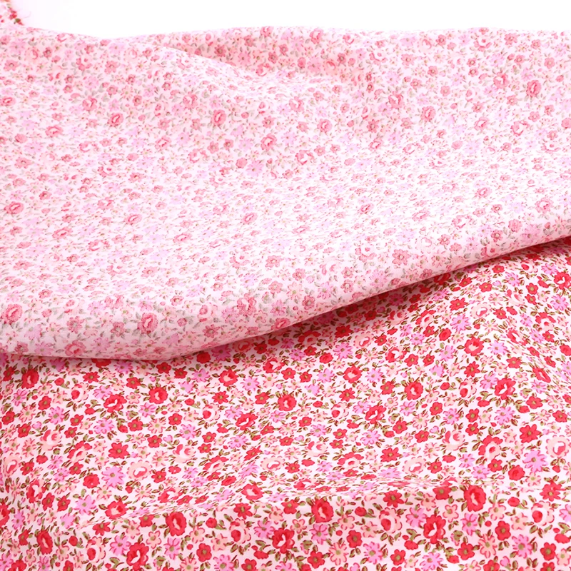 100% хлопчатобумажная ткань с принтом высококачественная для одежды платье сделай