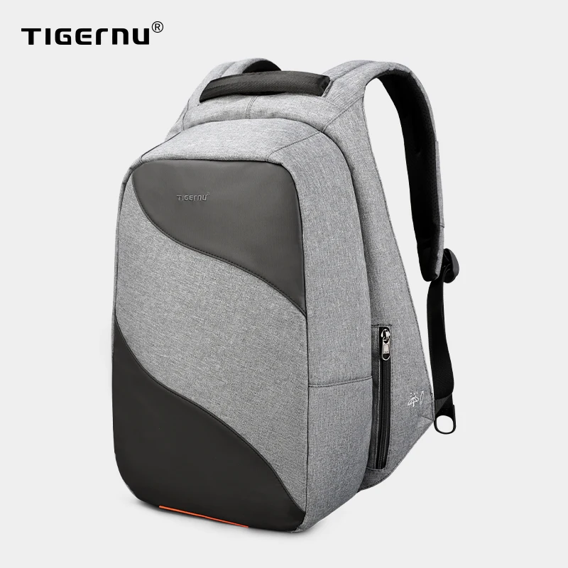 Рюкзак Tigernu мужской для ноутбука 15 6 дюйма модный ранец с защитой от кражи и USB