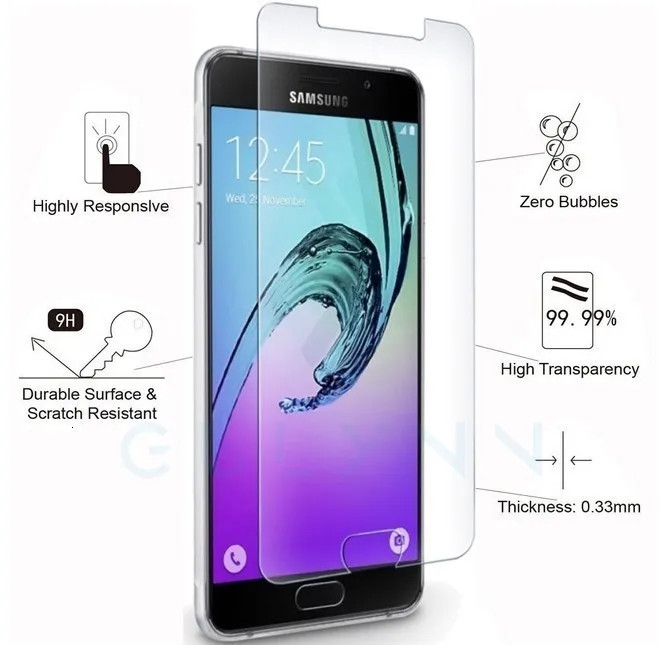 SM-A510F Защитное стекло для samsung A5 Закаленное стекло пленка для samsung Galaxy A5 защита экрана 9H твердость 2.5D