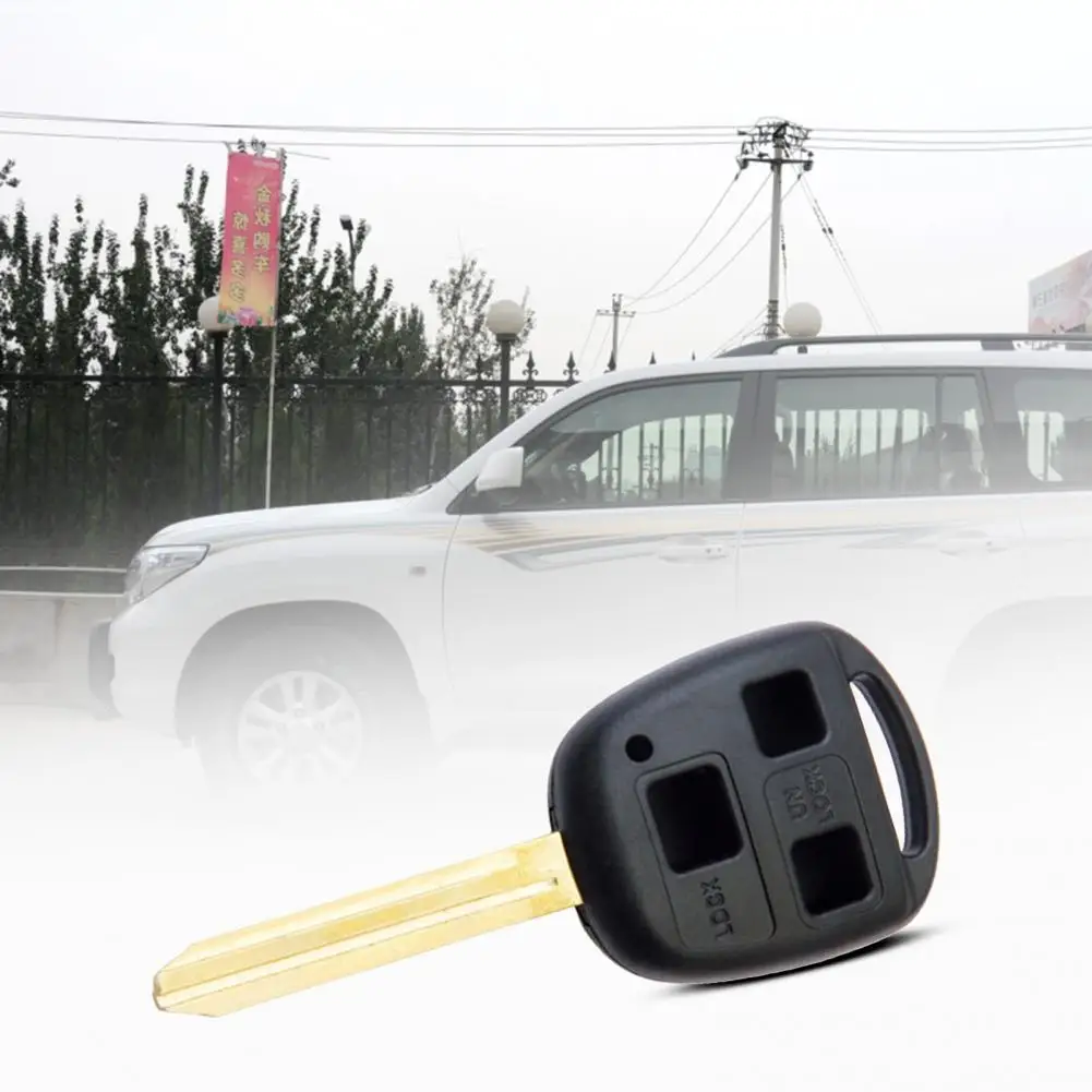 

80% Hot Sell Car Key Cover 3 Buttons Waterproof ABS Anti-scratch Remote Key Case for Toyota FJ Cruiser 2008-2014