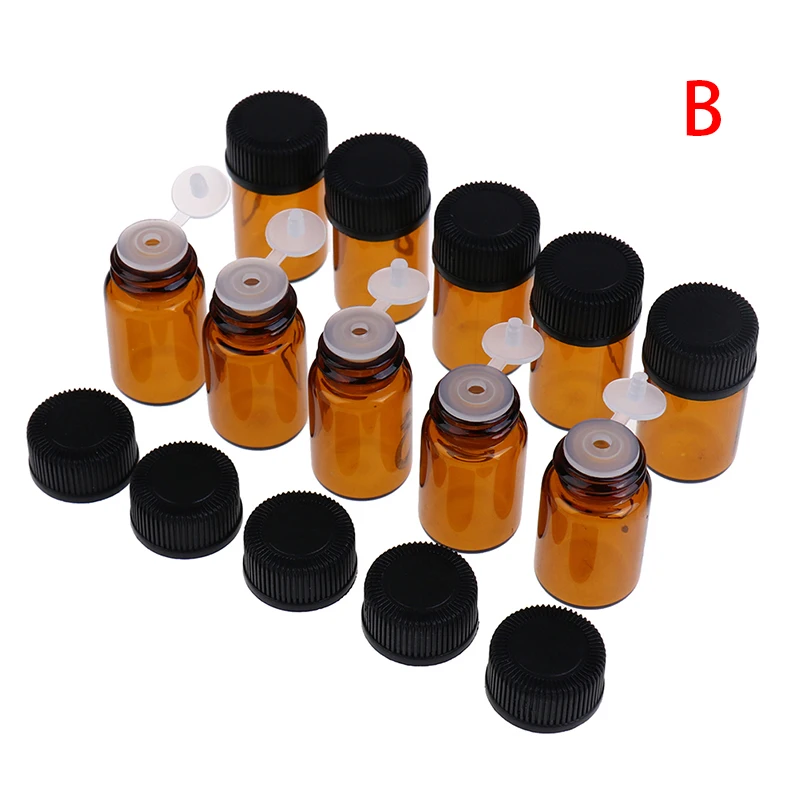 Мини бутылочка из янтарного стекла 2 мл|Бутылки и банки для хранения| |