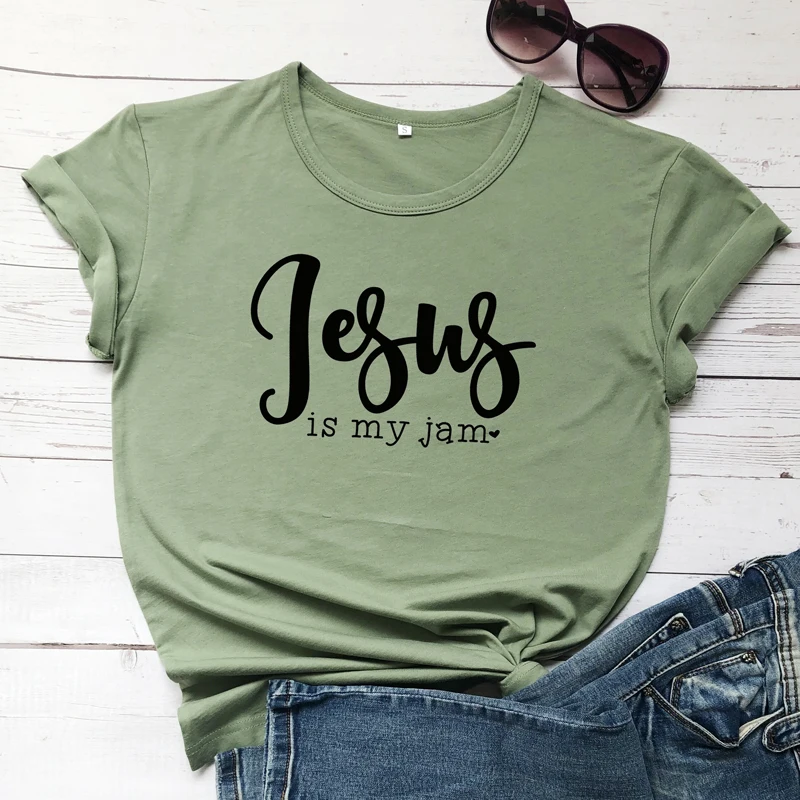 Футболка с принтом Jesus Is My Jam Heart стильная футболка унисекс рисунком христианская