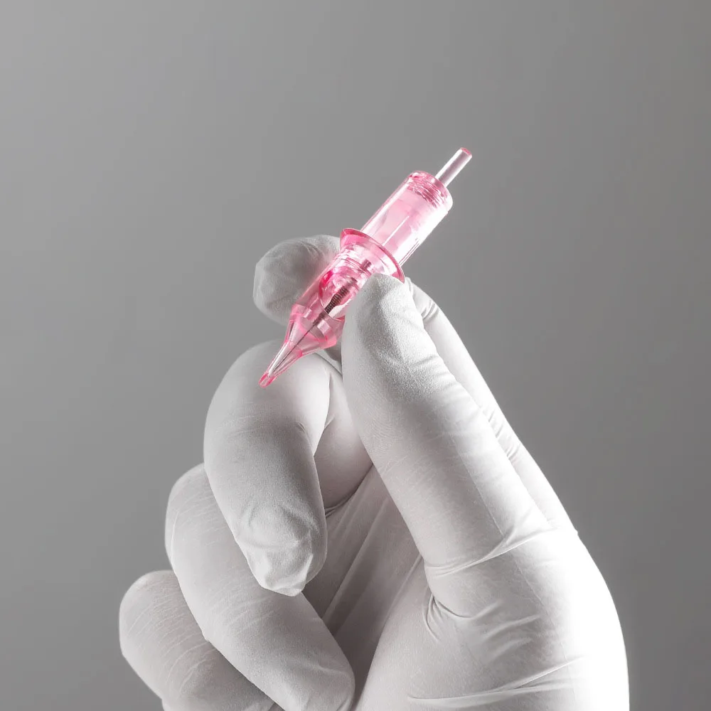 Tattoo Makeup Cartridge for Tattoos Pen Gun Machines Disposable 0.30MM Pink Sterilized Safe Single Needles
