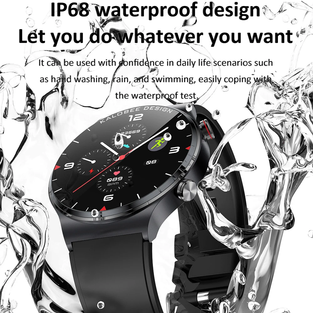 GEJIAN 2021 Bluetooth Music Smart Watch IP68 Waterproof Heart Rate Monitoring Fitness Outdoor Sport Smartwatch For Android IOS