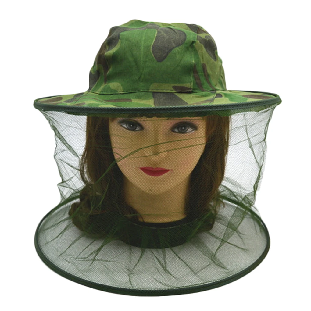 Anti-Mosquito Hat Outdoor Hiking Head Face Protector Net Cap Insect Bugs Bee Proof Mesh Fishing Sun |