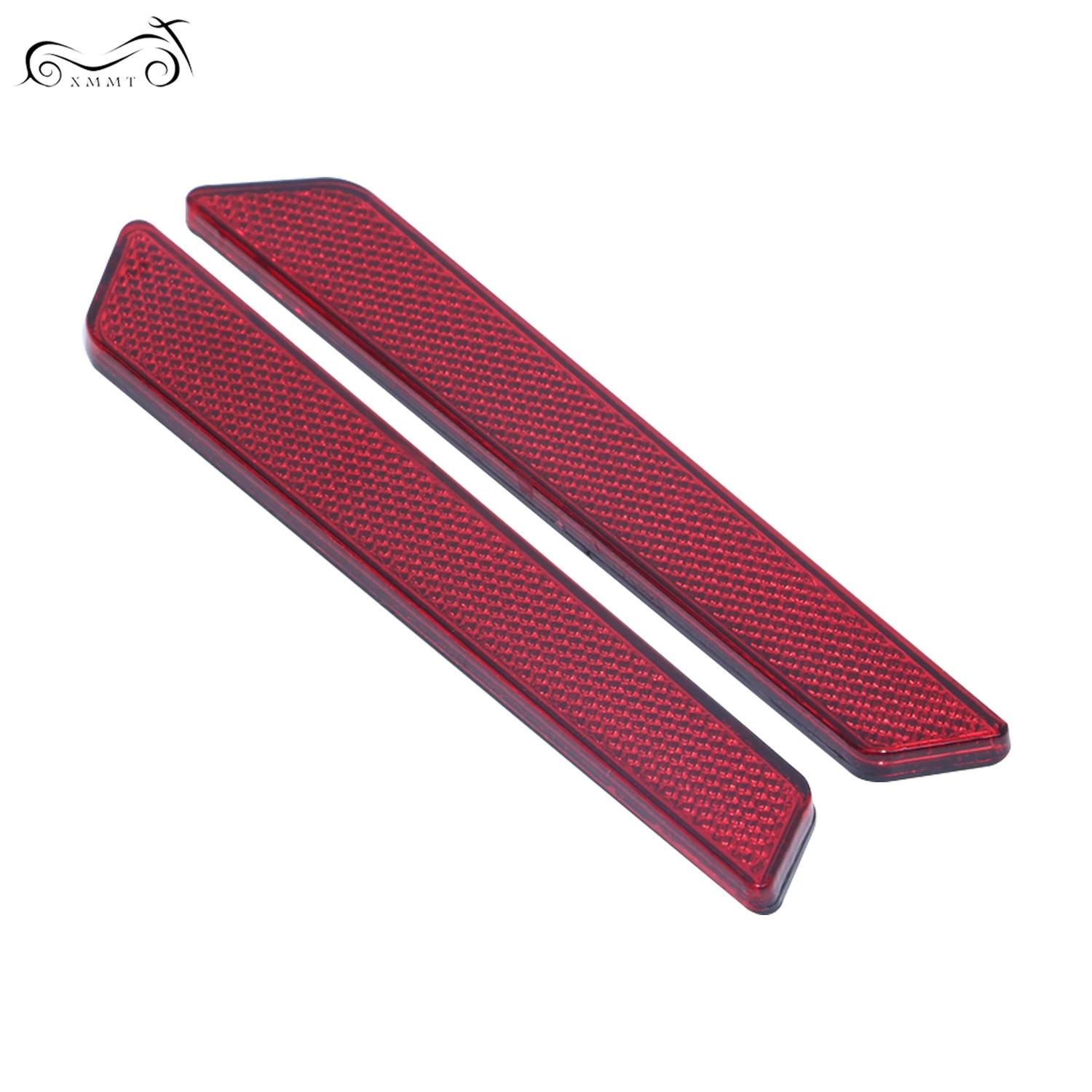 Красный отражатели мотоцикл жесткий сума крышки с защелкой декоративные