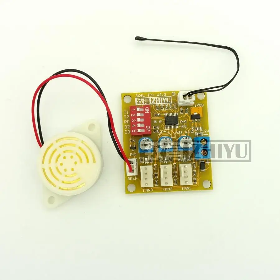 2-полосная 4-провод PWM Fan автоматический Контроль температуры Регулятор